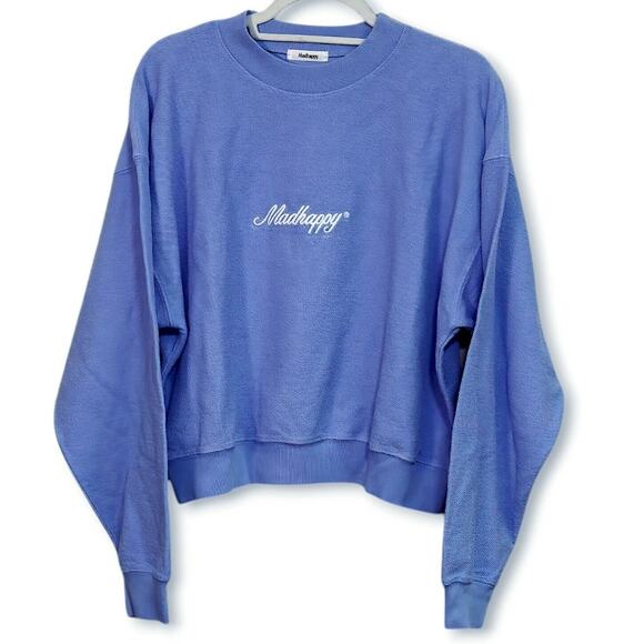 Madhappy Tops - Madhappy Women's Crewneck Sweatshirt XL Lavender Pastel Streetwear Oversized